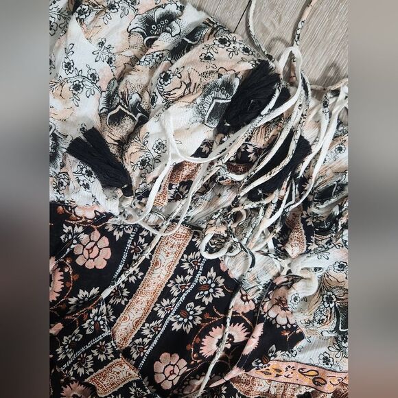 Free People Boho Casablanca Slip Babydoll Mini Dress size XS - Picture 5 of 7